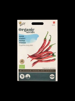 Buzzy® økologiske Chilipeberfrø Cayenne Long Slim