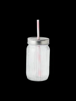Glas Med Sugerør