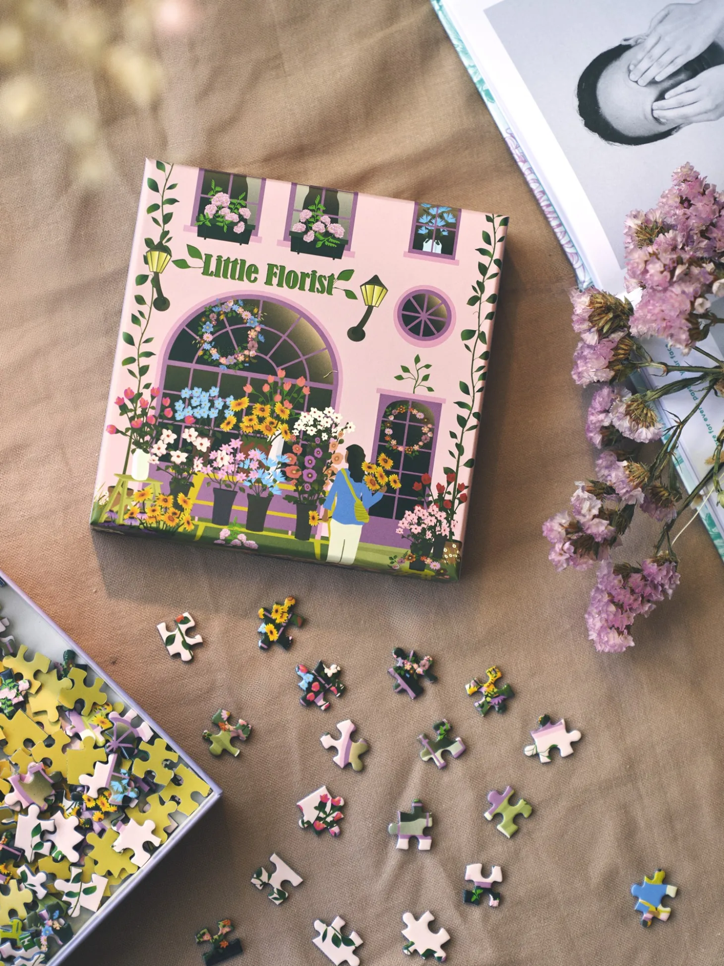 Lille Blomsterhandler-puslespil 150 Brikker