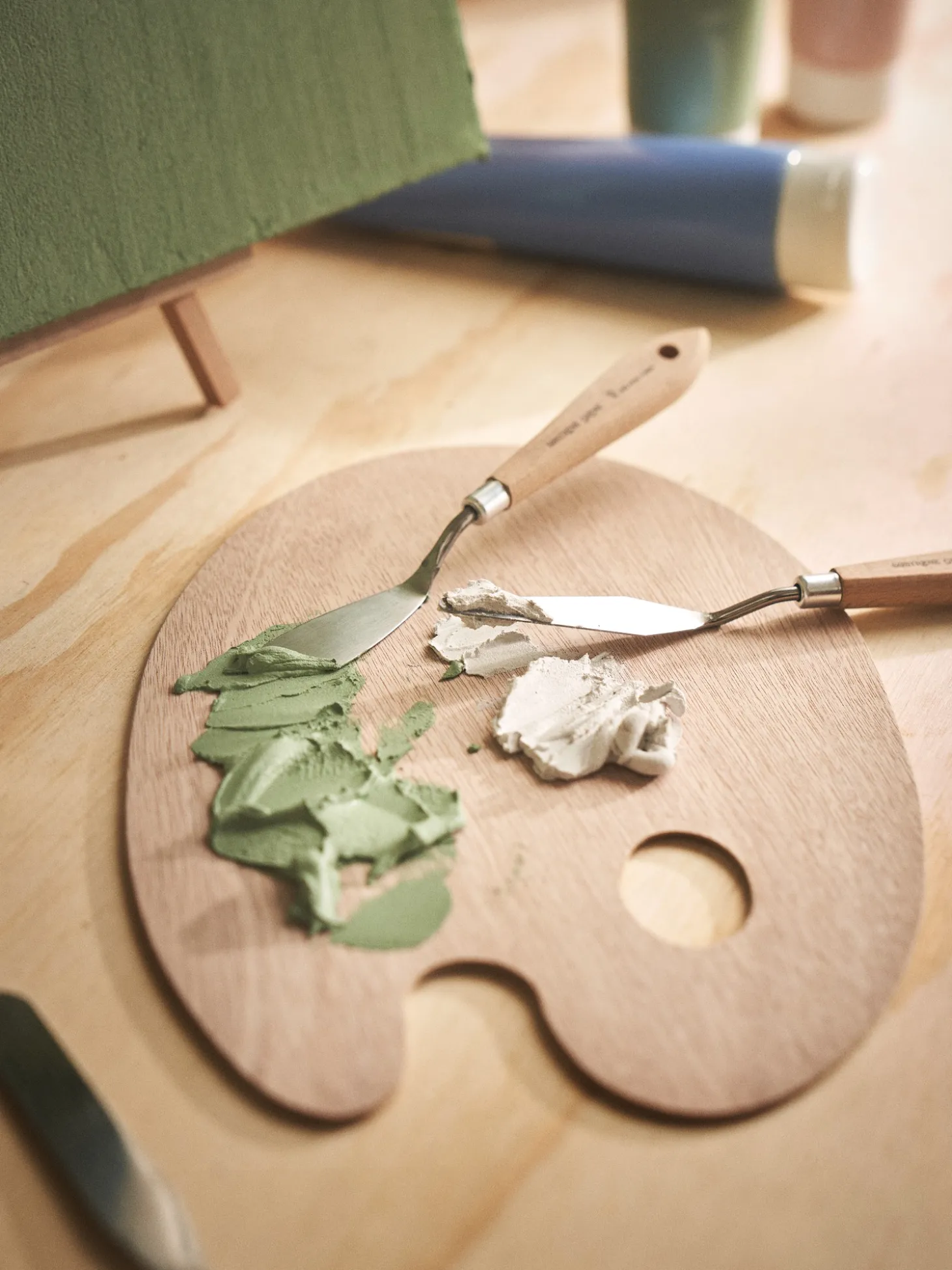 Malerpalette I Træ