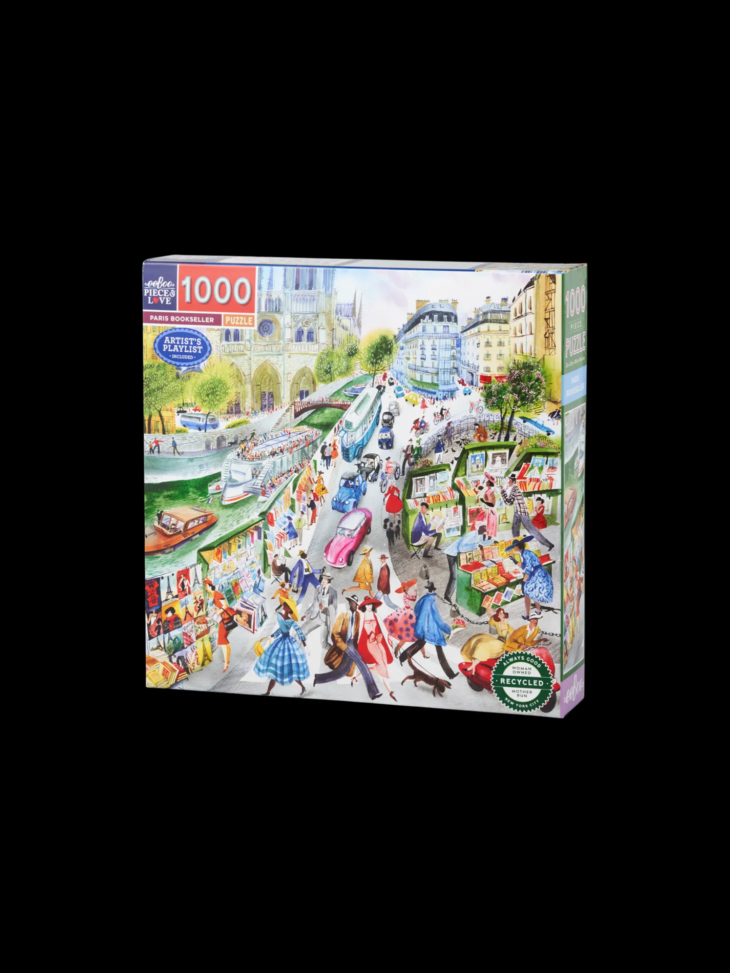 Paris Bookseller-puslespil 1000 Brikker