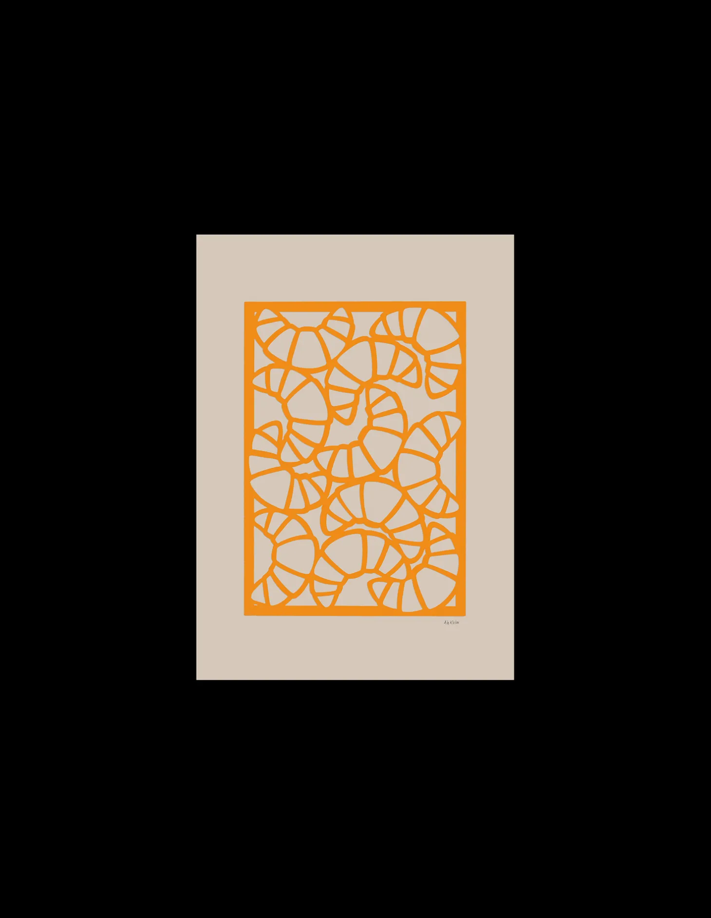 Plakat Croissants A4