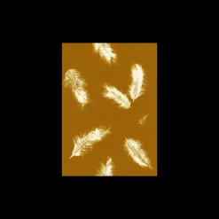 Plakat Feather Dark Mustard 40 X 50