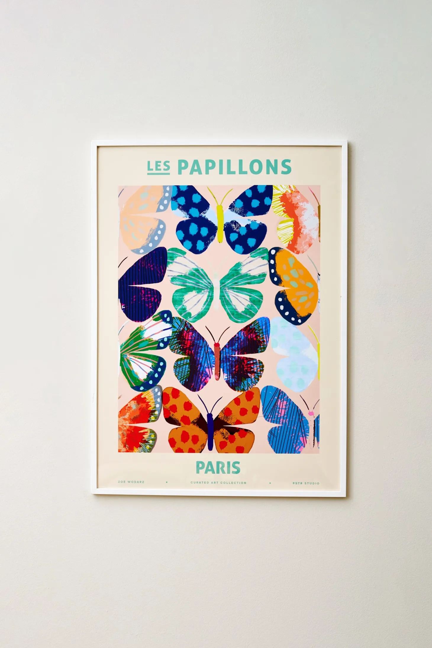 Plakat Les Papillons - Paris 50 X 70