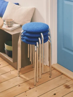 Skammel Med Boucléstof